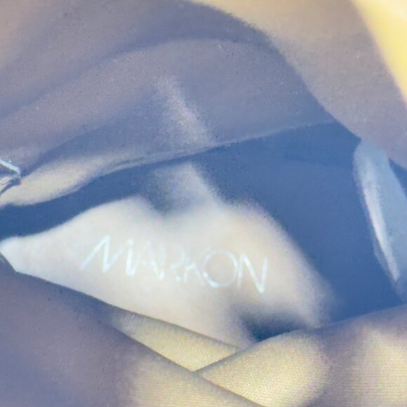 MARKON Women's Tan Leather Knee-High Boots Lace-Up Back Low Heel Size - Picture 10 of 11